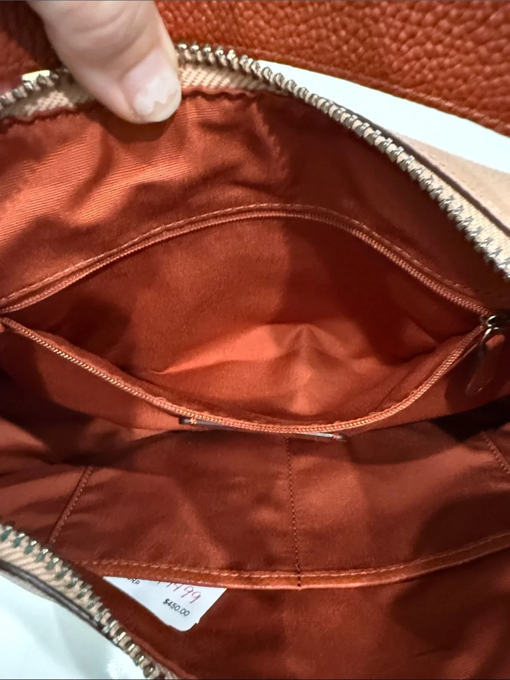 “COACH” Harley Hobo with Exotic Trim Handbag Purse